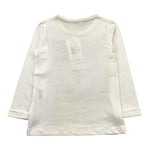 EMC shirt girocollo tinta unita con stampa in contrasto Panna per Bambino BX1873 PANNA EMC 