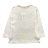 EMC shirt girocollo tinta unita con stampa in contrasto Panna per Bambino BX1873 PANNA EMC 