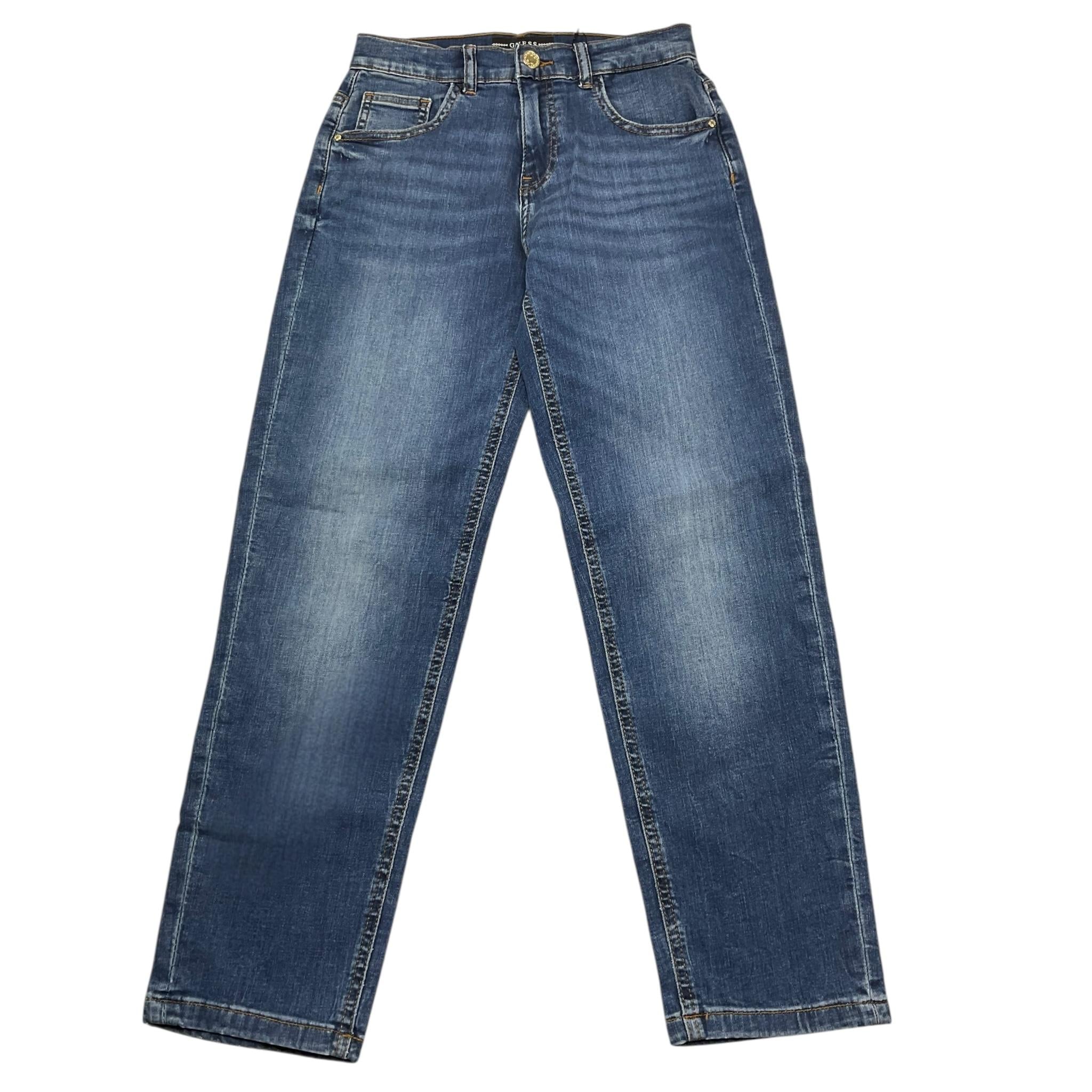 Guess Jeans Tinta Unita con Girovita Regolabile per Bambino J3YA17D4CA0 BLU GUESS 