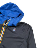 K-Way Giubbino Tinta Unita con Zip E Cappuccio In Contrasto per Bambina K81253WX NERO K-WAY 