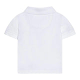 Calvin Klein Polo Mezza Manica Tinta Uita con Logo Bianco per Bambino IB0IB02486 BIANCO CALVIN KLEIN 