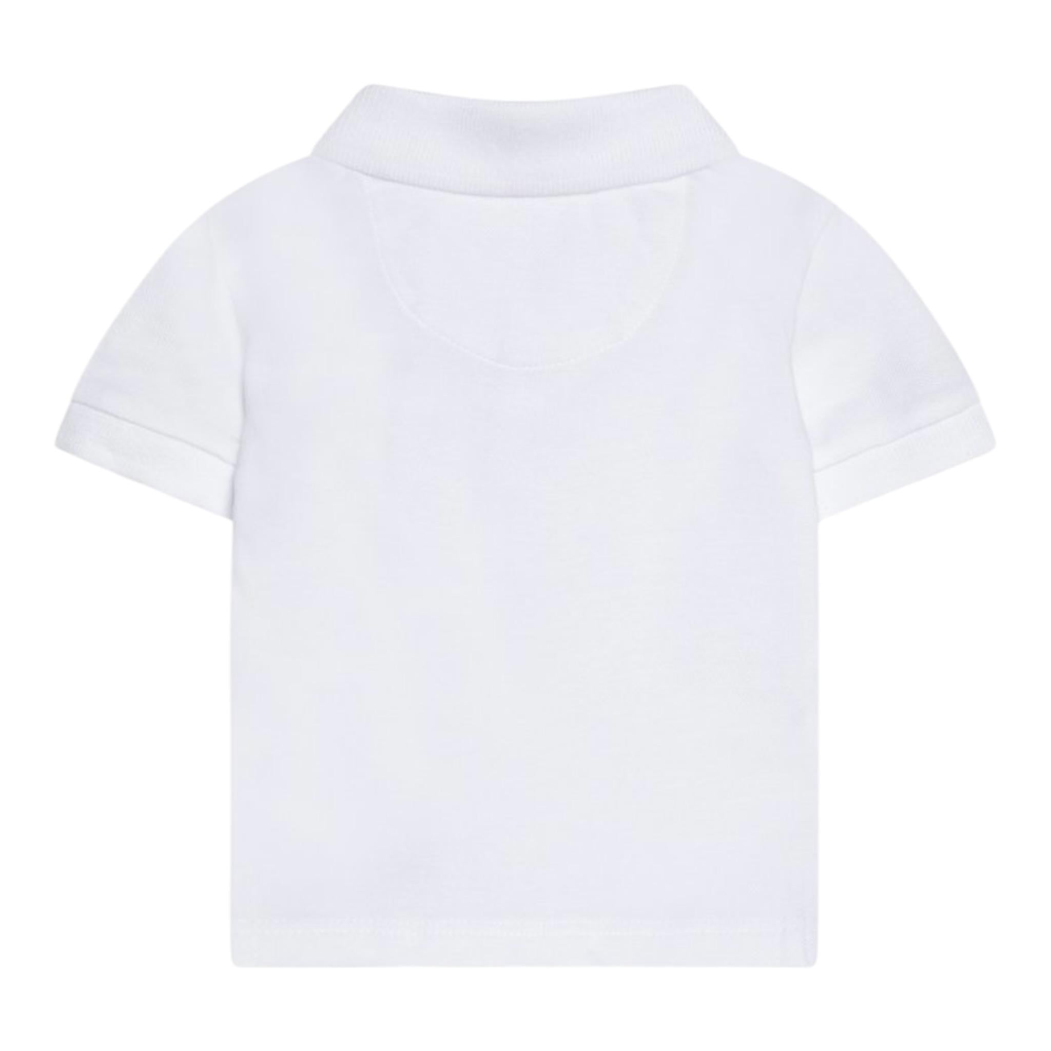 Calvin Klein Polo Mezza Manica Tinta Uita con Logo Bianco per Bambino IB0IB02486 BIANCO CALVIN KLEIN 