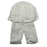 Marlu' Completo 3 Pezzi Camicia-Pantalone-Gilet per Neonato EM60461 PANNA MARLU' 