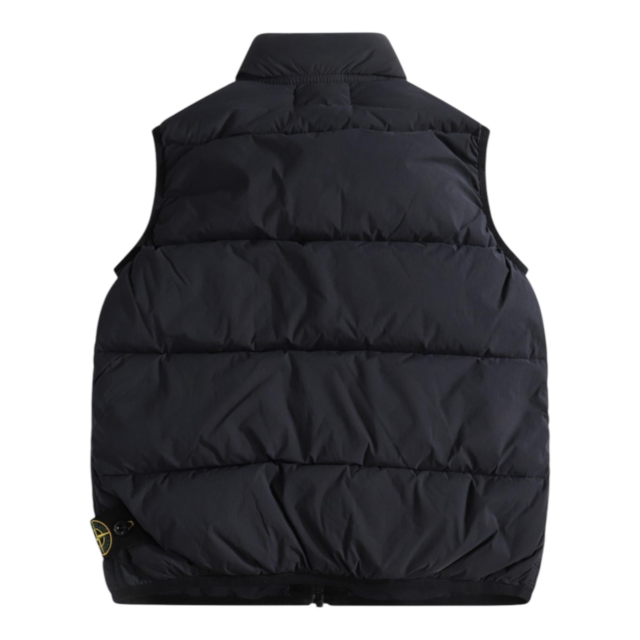 STONE ISLAND giubbino smanicato tinta unita con zip Nero per Bambino 8116G0123 NERO STONE ISLAND 