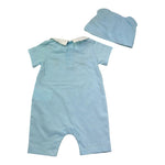 Moschino Set Pagliaccetto-Cappello per Neonato MUY090 AZZURRO MOSCHINO 