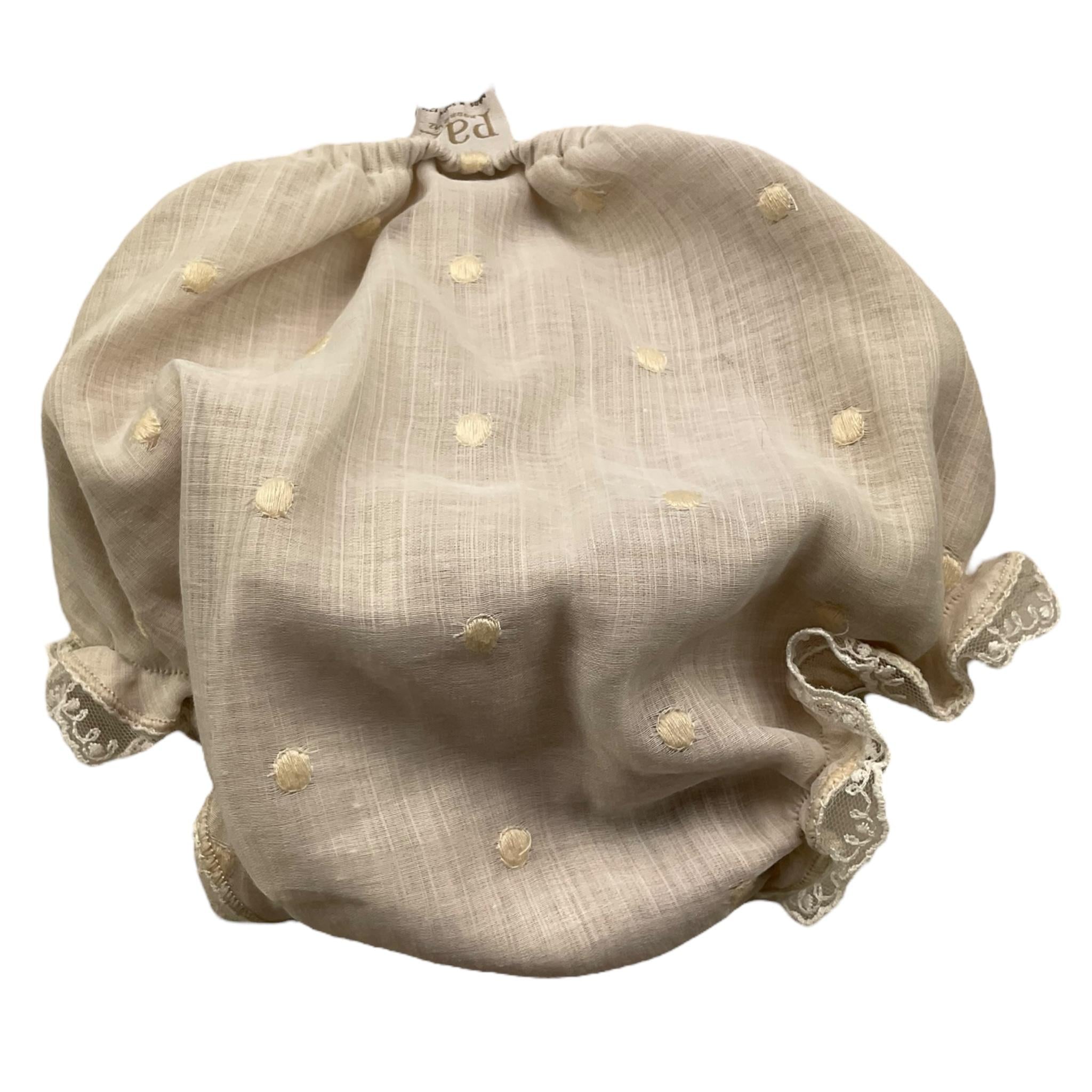 PAZ RODRIGUEZ set abito manica lunga con culotte tinta unita Beige per Neonata 004150918 BEIGE PAZ RODRIGUEZ 