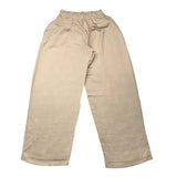 Minimo Pantalone Modello A Palazzo Tinta Unita Con Elastico In Vita Beige Per Bambina