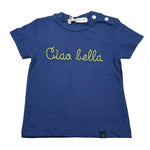 Manuel Ritz T-Shirt tinta unita On Stampa Blu per Neonato MR2656 BLU MANUEL RITZ 