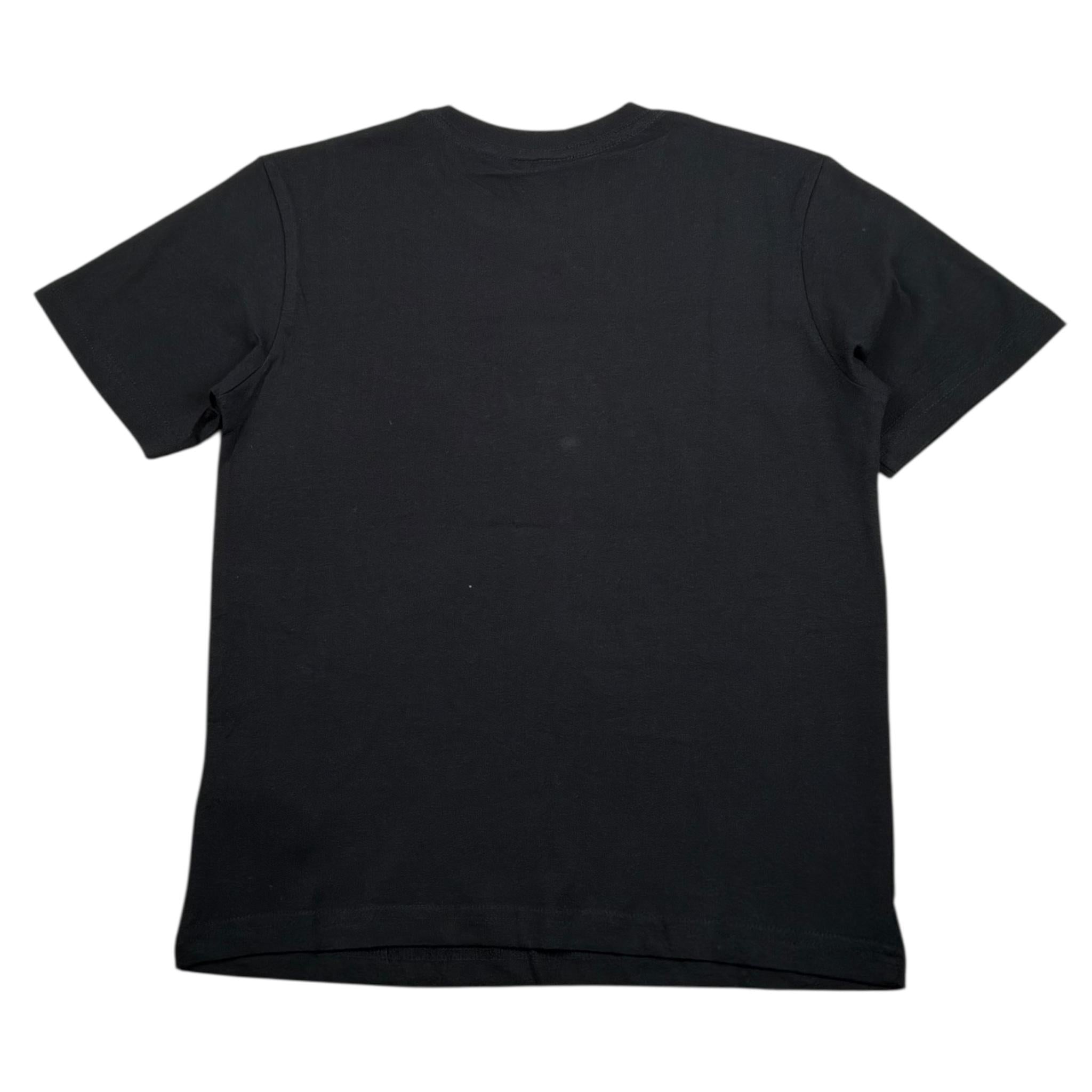 Diadora T-Shirt Girocollo Tinta Unita con Stampa per Bambino 102181707 NERO DIADORA 