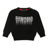 JOHN RICHMOND maglia tinta unita girocollo con stampa Nero per Neonato RIA24071MAXXX NERO JOHN RICHMOND 