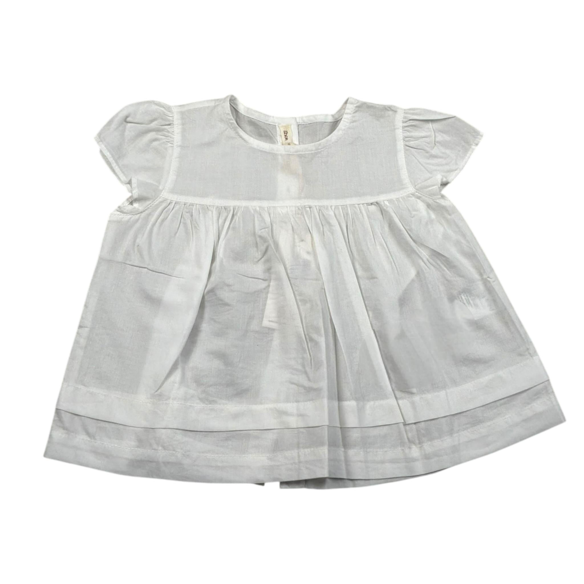 Zhoe & Tobiah Camicia Mezza Manica Tinta Unita per Neonata RTT11BN PANNA ZHOE & TOBIAH 