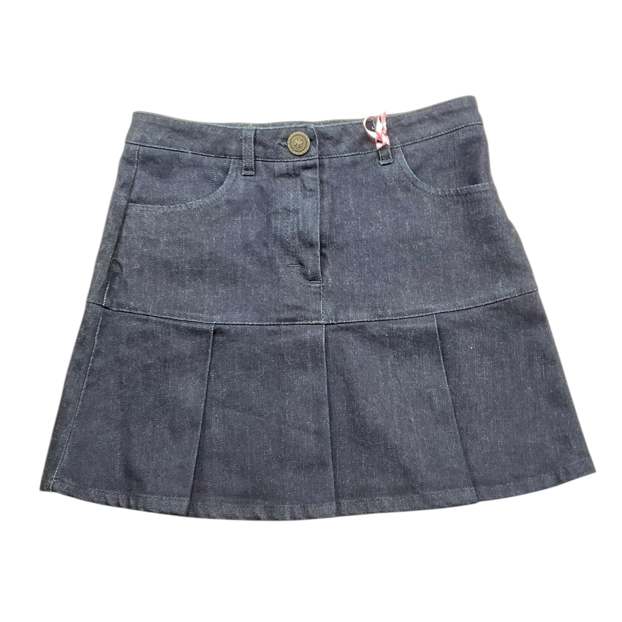 VICOLO gonna in denim tinta unita con girovita regolabile Blu per Bambina 3142GD00113 BLU VICOLO 