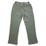 Paolo Pecora Pantalone Tinta Unita Con Elastico In Vita Fantasia A Righe Verde Per Bambino