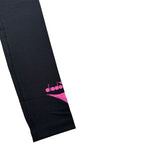 Diadora Leggins tinta unita con Logo Nero per Bambina S4DIBGSL NERO DIADORA 