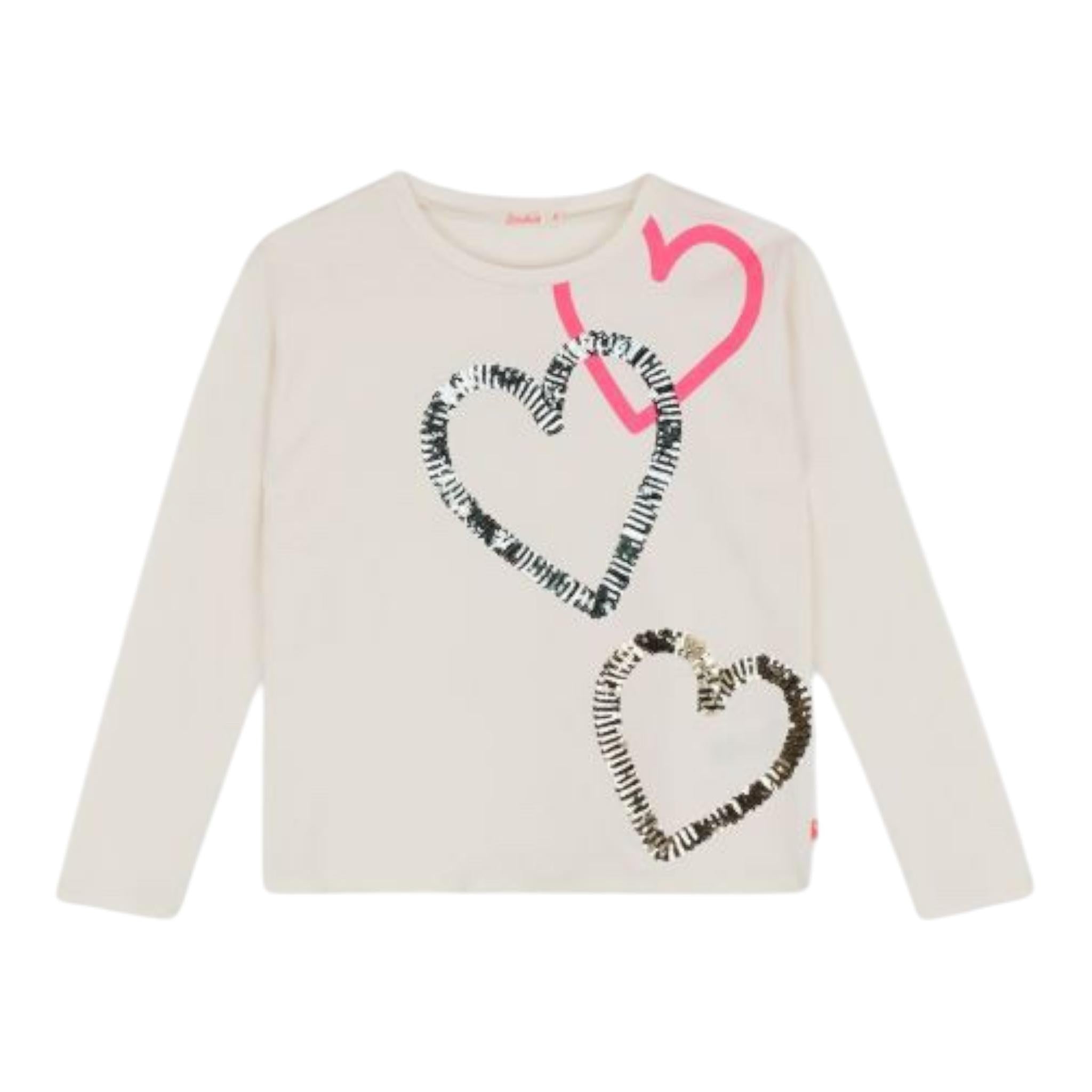 BillIEBLUSH shirt girocollo tinta unita con paillettes Bianco per Neonata U20484 BIANCO BillIEBLUSH 