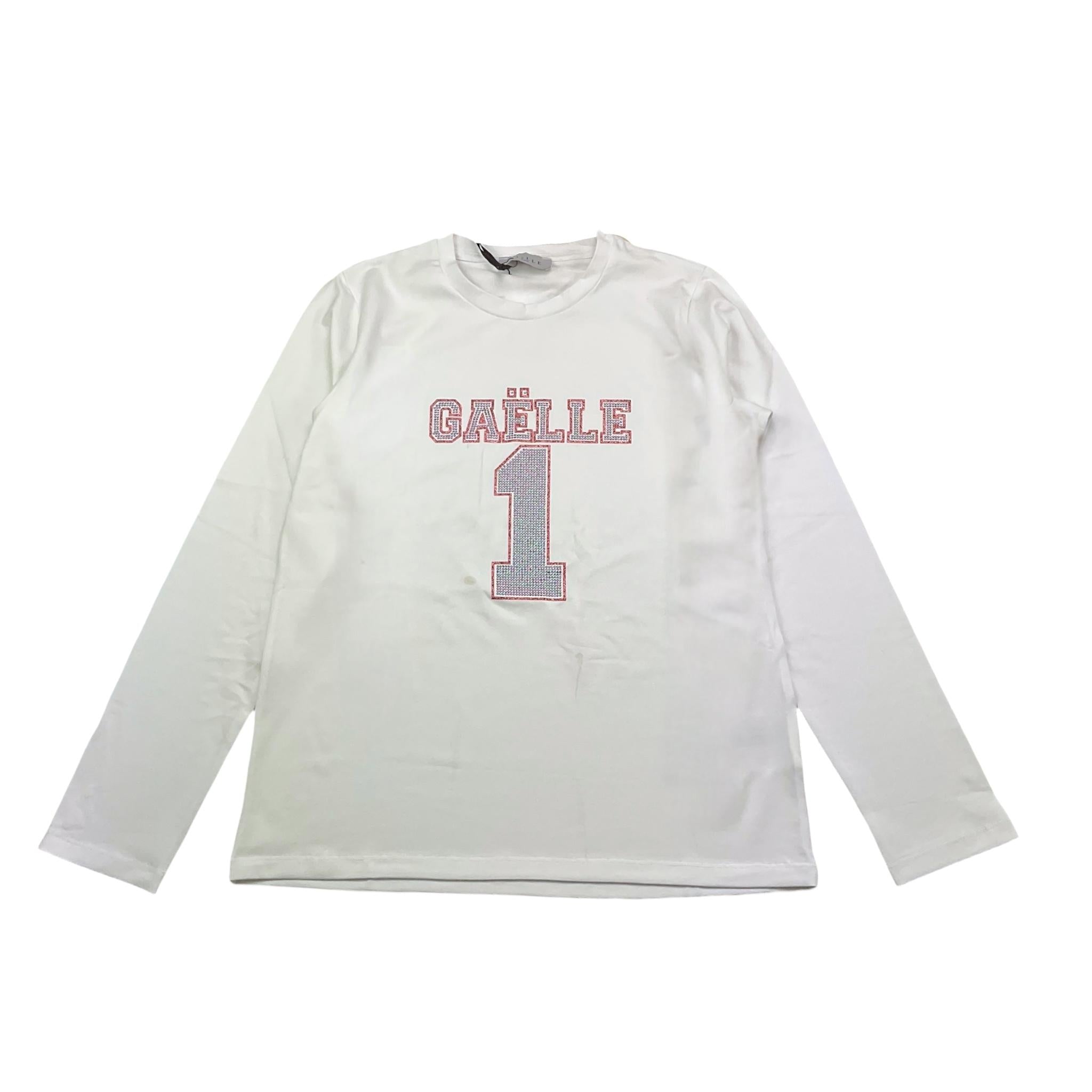 GAELLE shirt girocollo tinta unita con stampa Bianco per Bambina 2741M00337 BIANCO GAELLE 