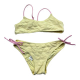 Saint Barth Costume 2 Pezzi Fascia-Mutandina per Bambina EMBOSSED GIALLO SAINT BARTH 