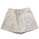 Dondup Short Tinta Unita Effetto Gonna Bianco Per Bambina