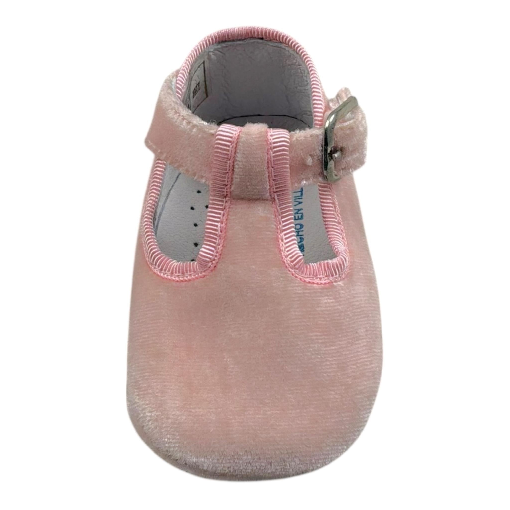 Indice Bellerina In Velluto Tinta Unita per Neonata 323 ROSA INDICE 