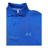 Sun68 Polo Mezza Manica Tinta Unita per Bambino A35309J BLU SUN68 