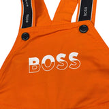 Boss Salopette Tinta Unita con Stampa per Neonato J94306 ARANCIONE BOSS 