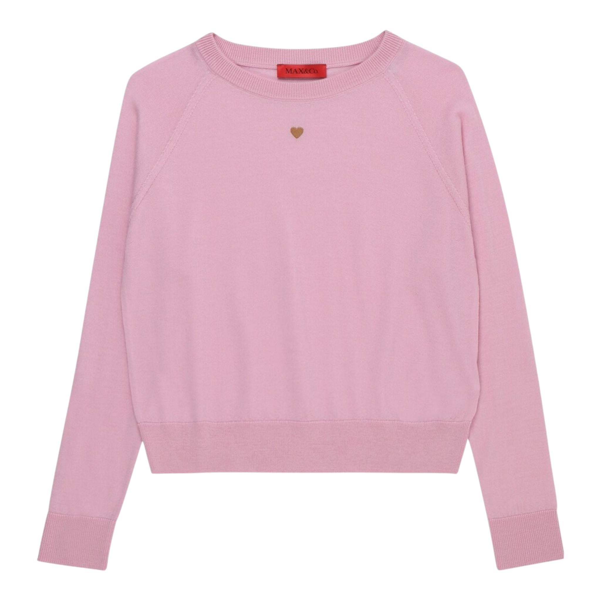 Max Mara Maglia Girocollo Fantasia A Righe per Bambina MX0003 ROSA MAX MARA 