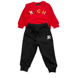 JOHN RICHMOND completo 2pz felpa-pantalone Rosso per Neonato RIA24067CF ROSSO JOHN RICHMOND 