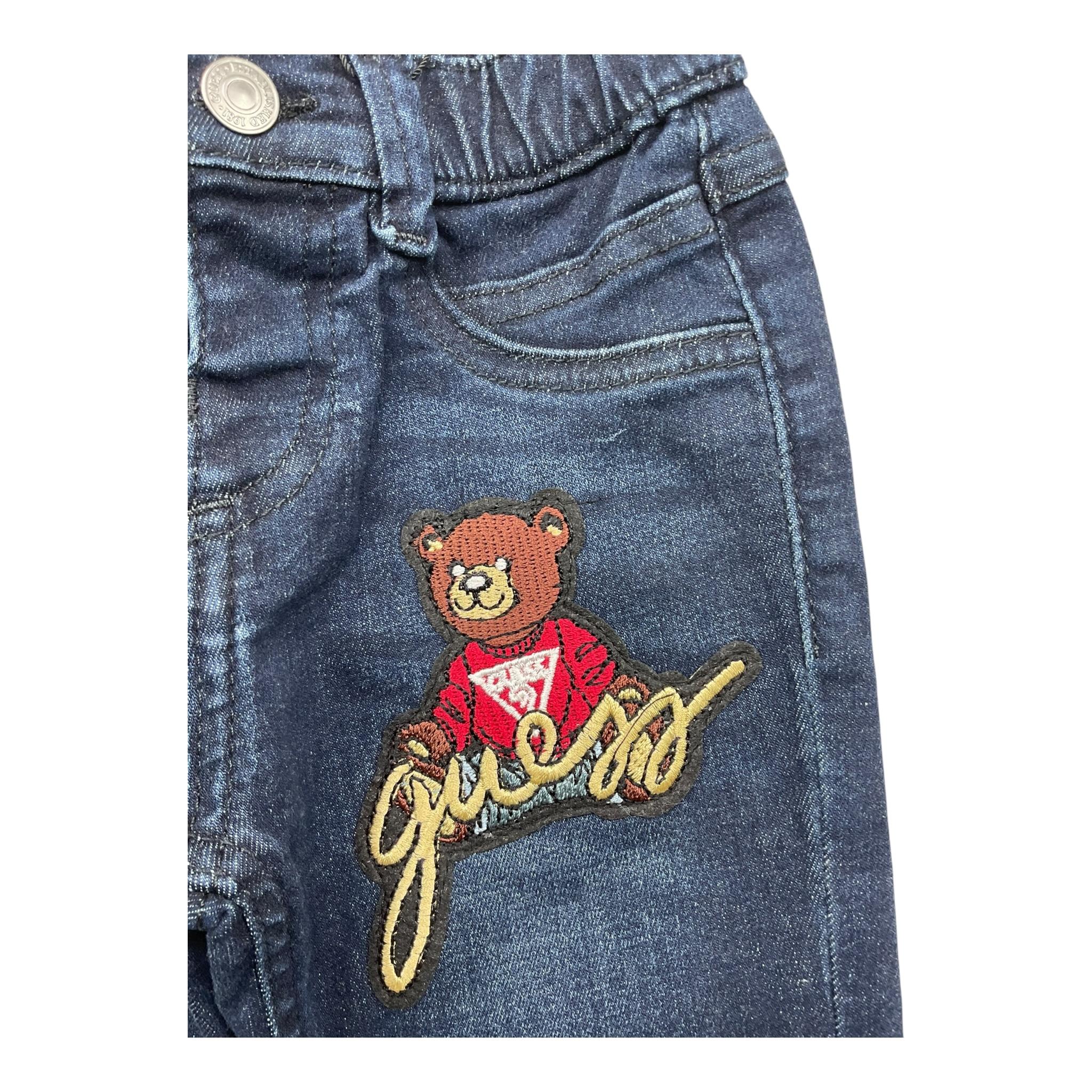 GUESS jeans tinta unita con elastico in vita Blu per Neonato N4BA06D4CA0N BLU GUESS 