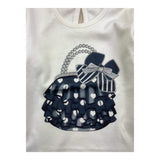 EMC shirt gircollo tinta unita con stampa Bianco per Neonata BX2285 BIANCO EMC 