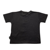Yes London T-Shirt Girocollo Tinta Unita Nero Per Neonato