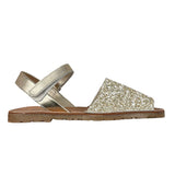 sandalo tinta unita con paillettes B1822 ORO PANYNO 