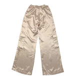 Hinnominate Pantalone Tinta Unita Modello A Palazzo Beige Per Bambina