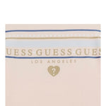 Guess T-Shirt Girocollo Tinta Unita con Stampa per Bambina K5GI00K6YW4 ROSA GUESS 
