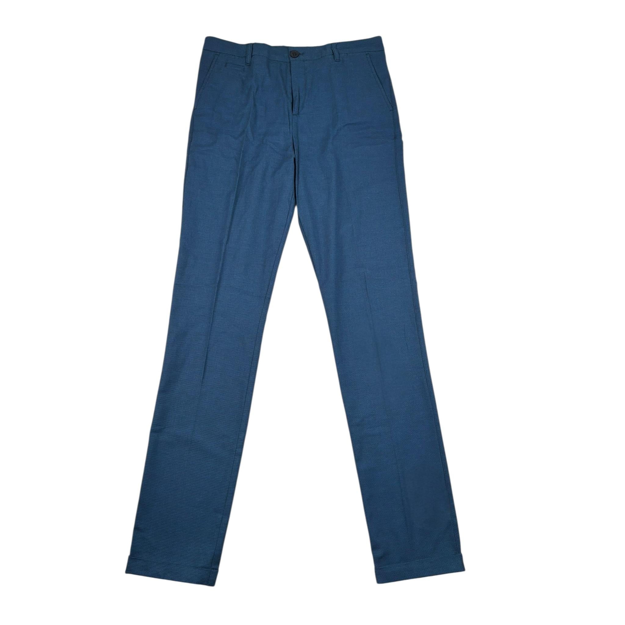 Guess Pantalone Tinta Unita con Tasche per Bambino L1RB01WDO30 BLU GUESS 