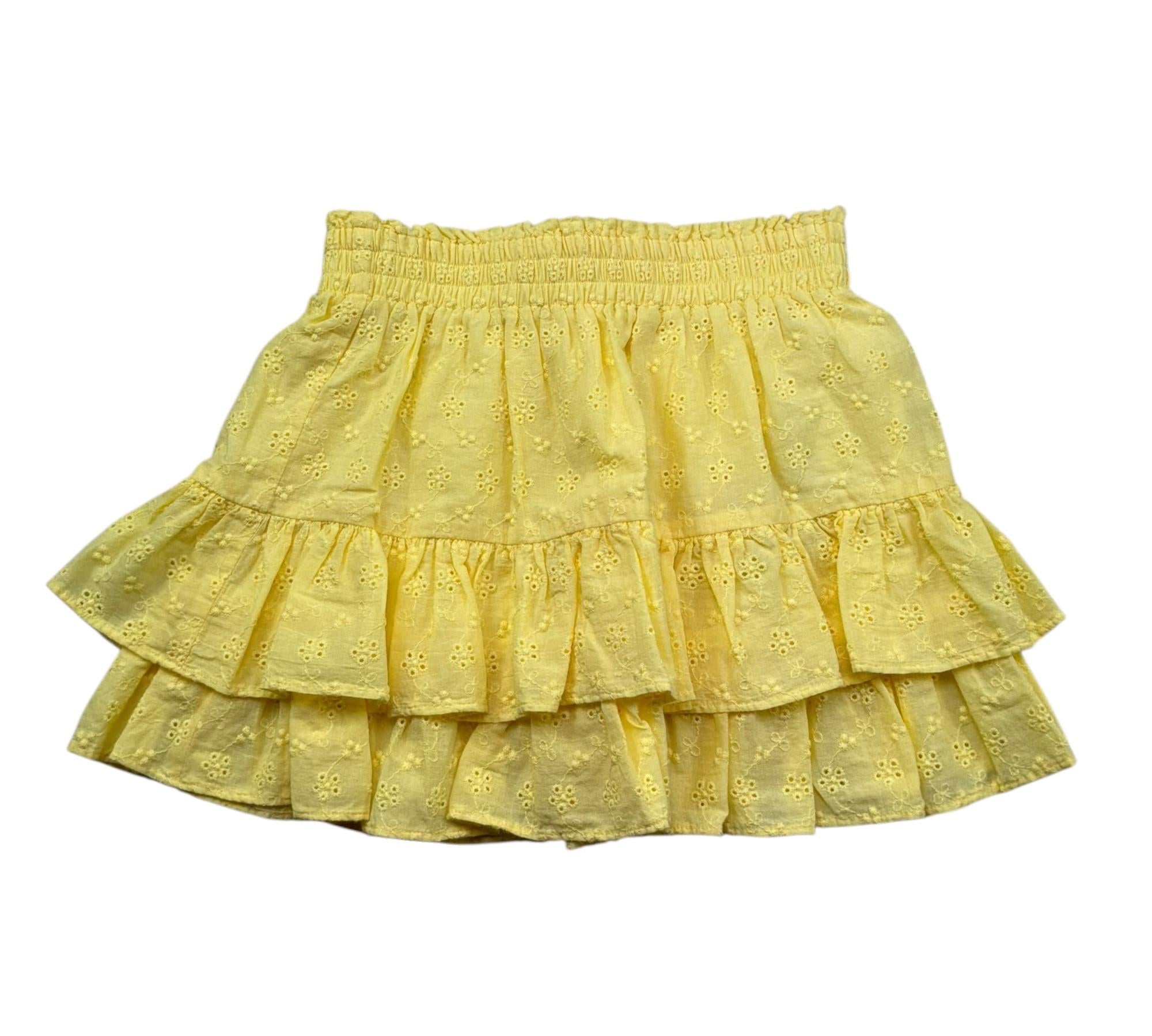 Saint Barth Gonna Tinta Unita con Elastico In Vita per Bambina EIV002002 GIALLO SAINT BARTH 