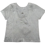 Liu Jo T-Shirt Girocollo Tinta Unita per Bambina GA5127 ARGENTO LIU JO 
