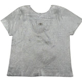 Liu Jo T-Shirt Girocollo Tinta Unita per Bambina GA5127 ARGENTO LIU JO 