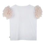 Billieblush T-Shirt Tinta Unita con Brillantini per Bambina U20991 BIANCO BillIEBLUSH 