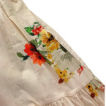 Please Abito Tinta Unita Modello Camicia con Fantasia per Bambina AB93274G72 PANNA PLEASE 