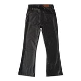 SARABANDA pantalone modello a zampa tinta unita in ecopelle Nero per Bambina A761 NERO SARABANDA 