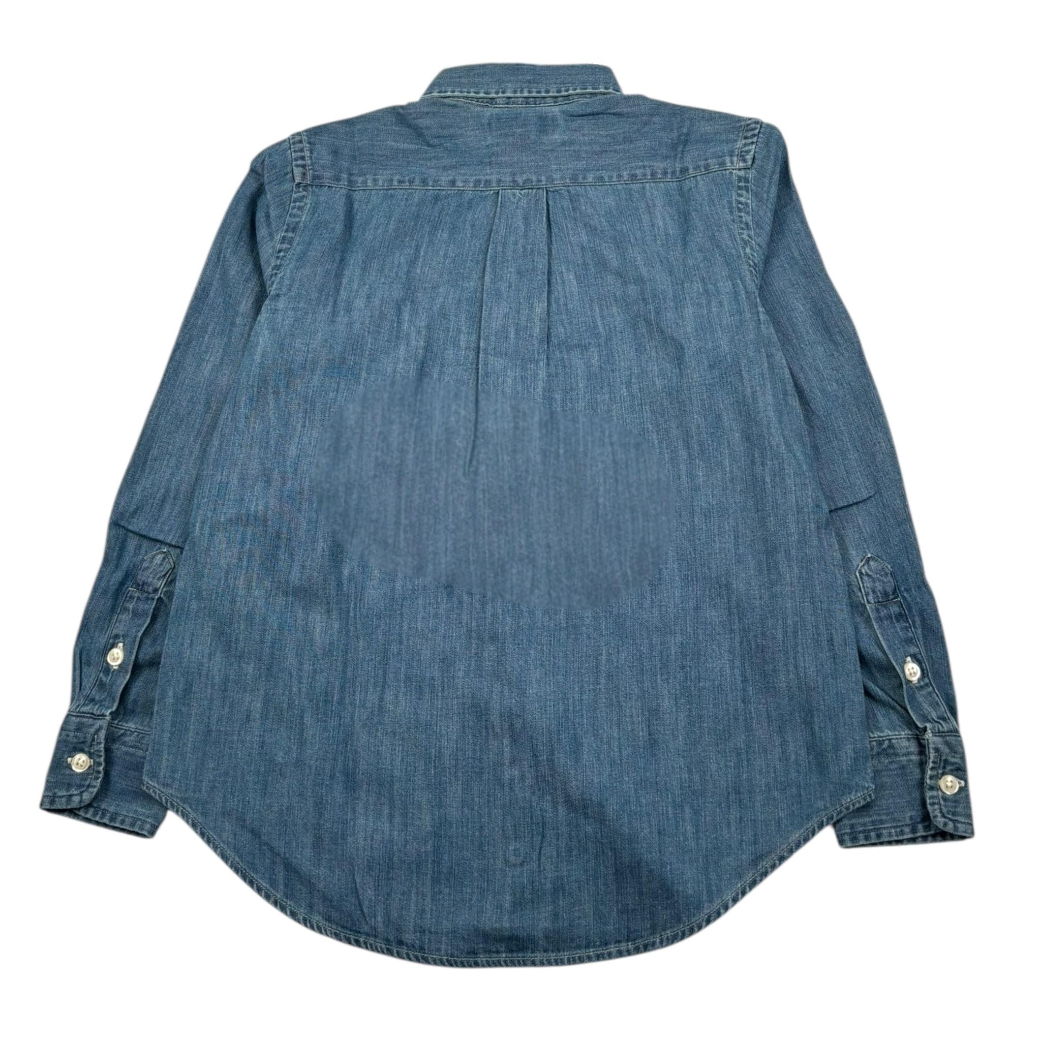 Ralph Lauren Camicia Manica Lunga In Denim per Bambino 323713843001 BLU RALPH LAUREN 