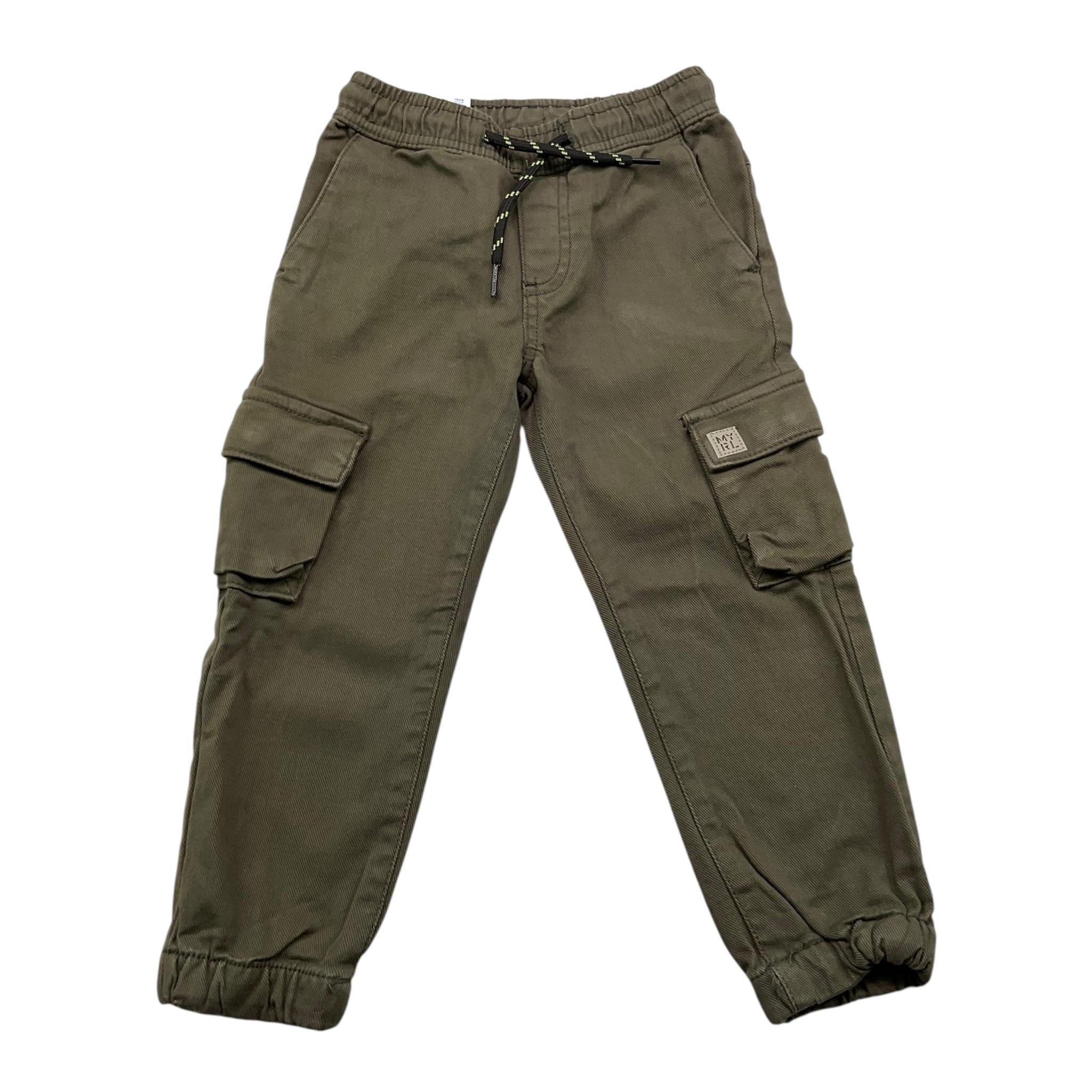 MAYORAL pantalone tinta unita con tasconi Verde per Bambino 4537XX VERDE MAYORAL 