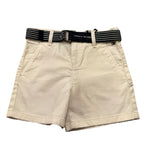 Tommy Hilfiger Bermuda Tinta Unita con Cinturino per Bambino KB0KB08127 PANNA TOMMY HILFIGER 