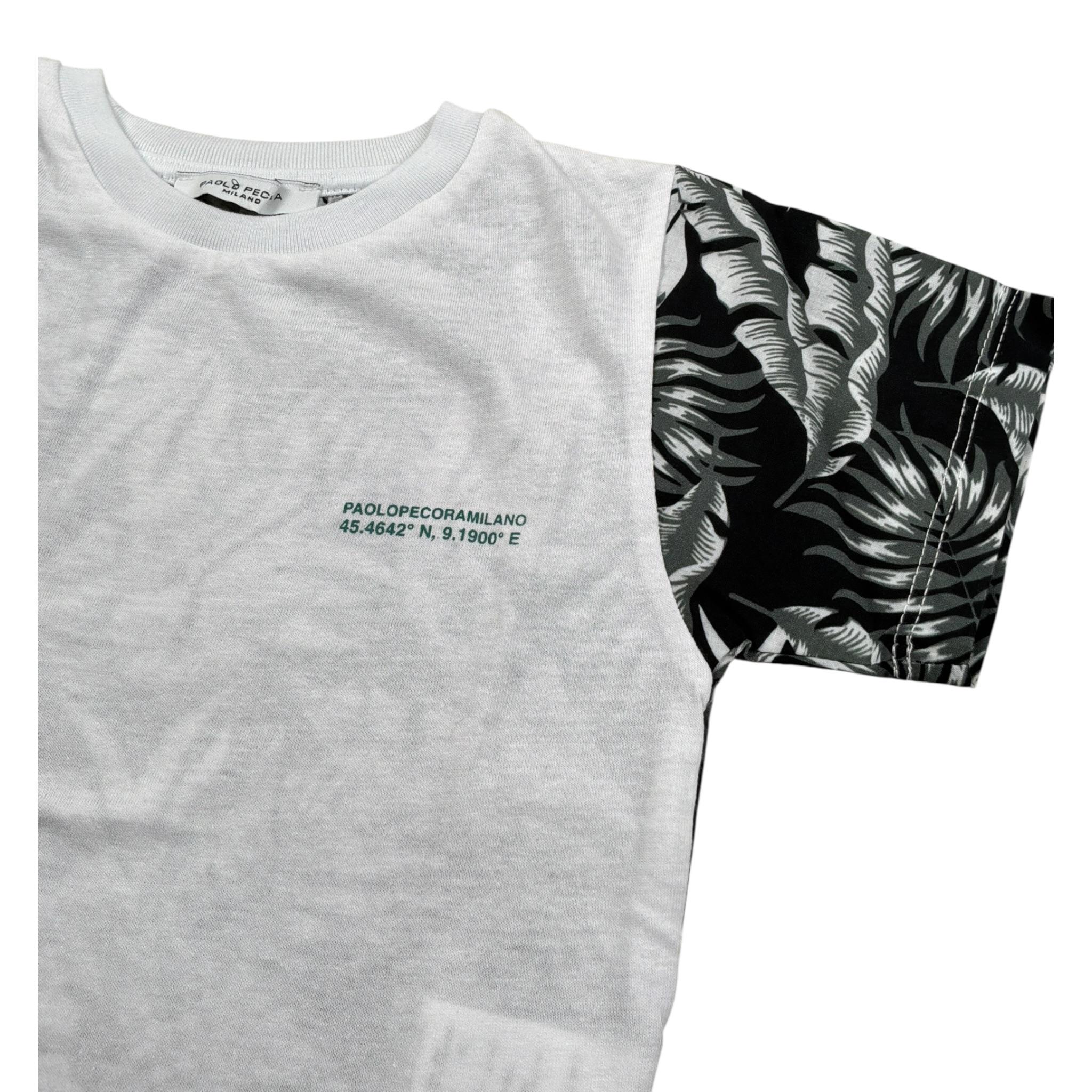 Paolo Pecora T-Shirt Girocollo tinta unita Stampa Fantasia Bianco per Neonato PP3666 BIANCO PAOLO PECORA 