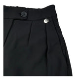 Imperial Pantalone Tinta Unita con Elastico In Vita per Bambina PHI0130G75 NERO IMPERIAL 