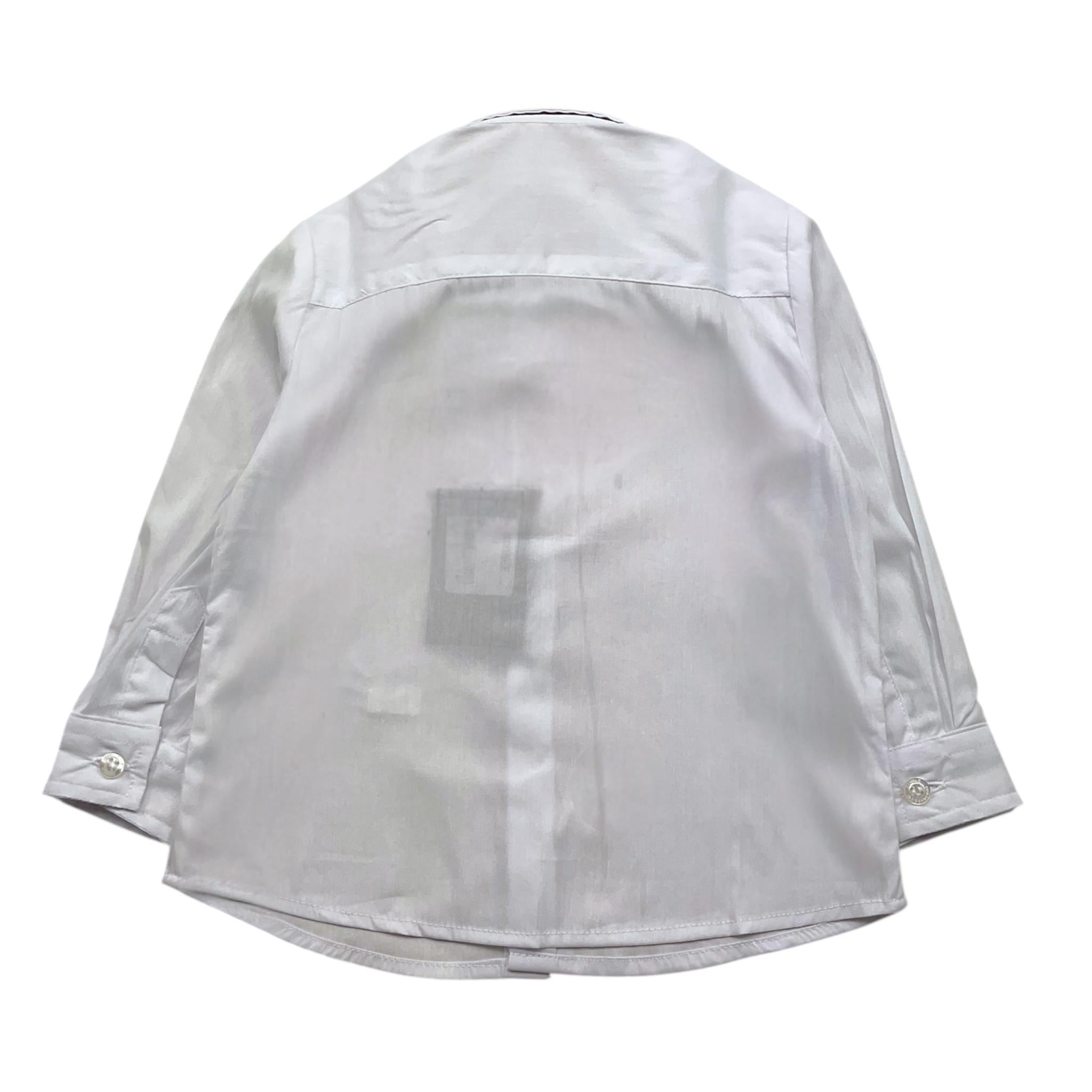 DANIELE ALESSANDRINI camicia manica lunga tinta unita Bianco per Neonato 1291C00027X BIANCO DANIELE ALESSANDRINI 