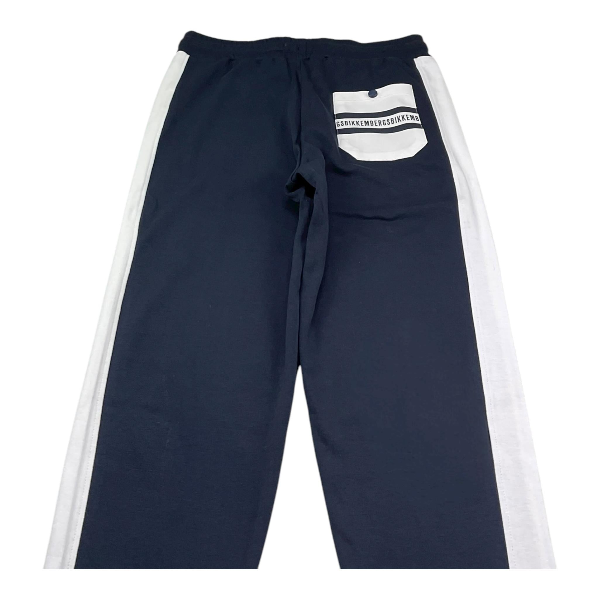 Bikkembergs Pantalone Tuta Tinta Unita con Profili per Bambino BK2301P BLU BiKKEMBERGS 