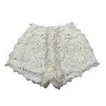 Dou Dou Short Tinta Unita con Applicazioni per Bambina DW6A99XX PANNA DOU DOU 