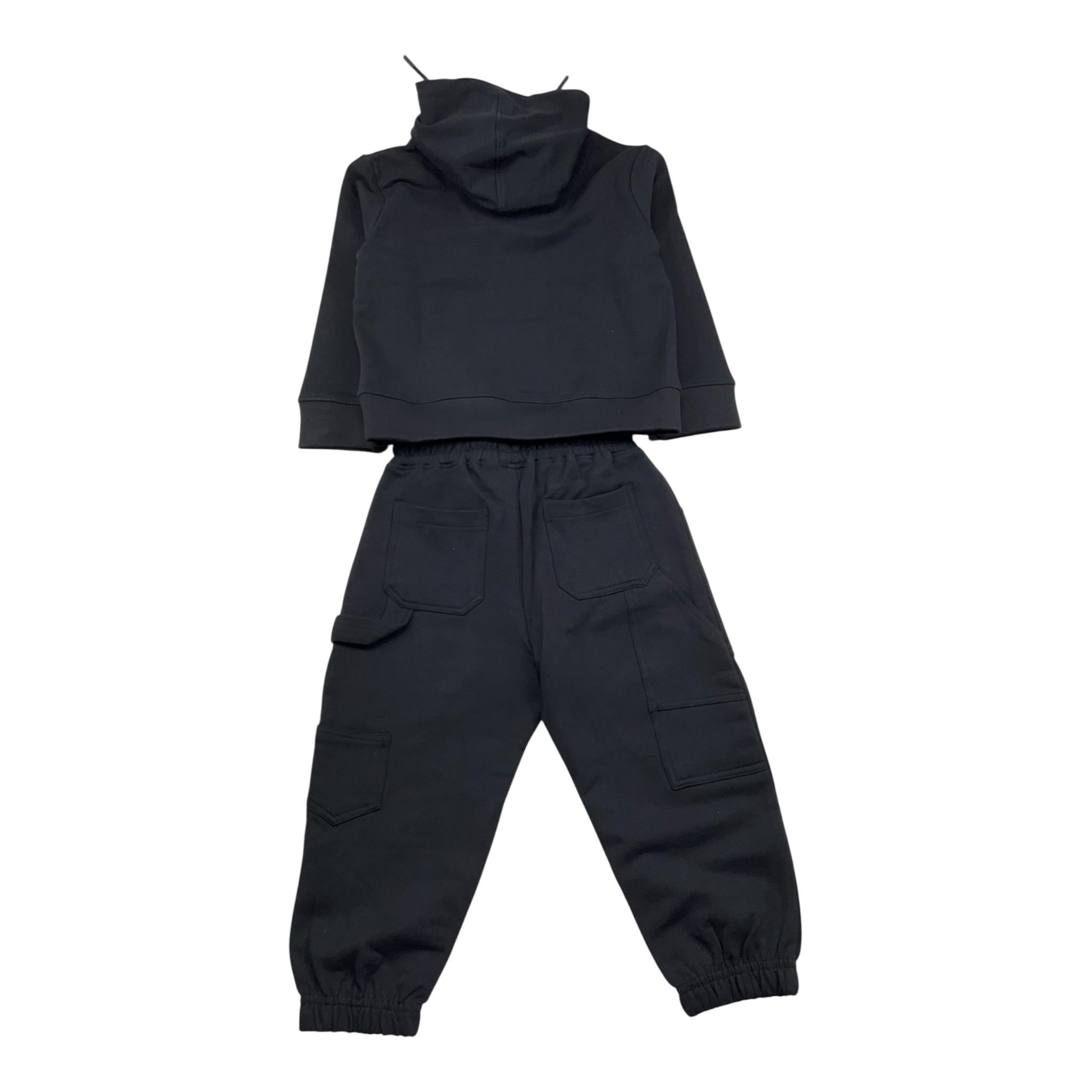 Aeronautica Militare Completo 2 Pezzi Felpa-Pantalone Tinta Unita per Neonato 251TF0005AJ NERO AERONAUTICA MILITARE 