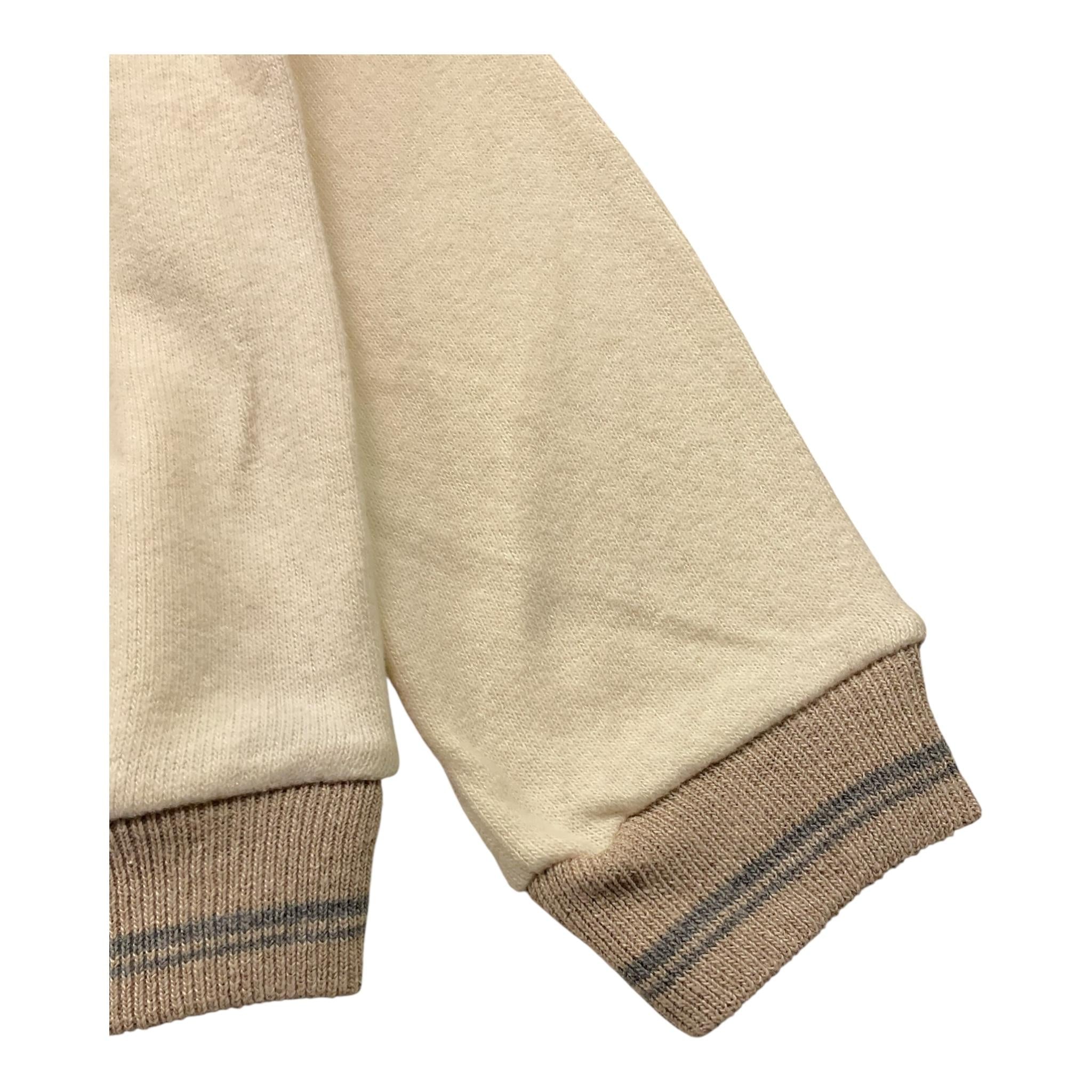 ZHOE & TOBIAH felpa tinta unita con cappuccio e stampa Panna per Bambino KTT34 PANNA ZHOE & TOBIAH 